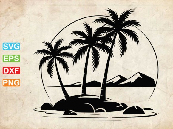 Beach Sunset Svg, Nature Scene Svg, Beach: Strategic Use for Creative and Business Goals