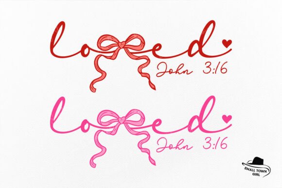 Christian Valentine Bow Loved John 3 16: A Unique Expression of Faith and Love