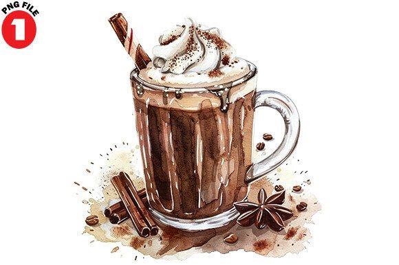 Christmas Coffee Hot Cocoa Clipart