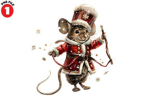 Christmas Cute Nutcracker Mouse Clipart: A Versatile Digital Asset for Holiday Creativity