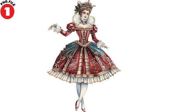 Christmas Nutcracker Woman Clipart: A Versatile Digital Resource for Creative Projects