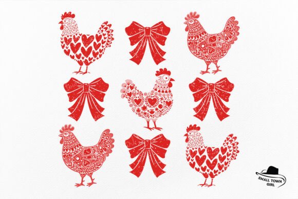Coquette Bow Heart Chicken Valentine PNG: A Versatile Digital Asset for Creative Entrepreneurs