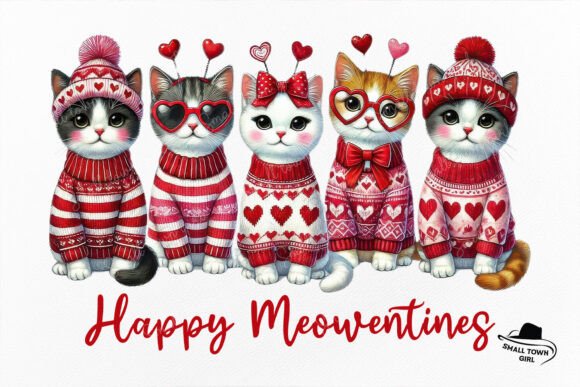 Cute Valentine Cat Happy Meowentines Png: A Versatile Digital Asset for Creative Projects