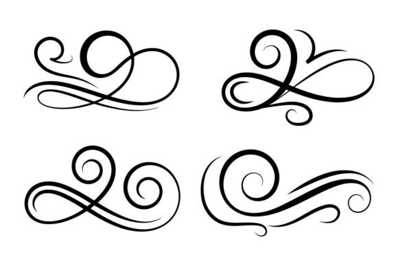 Decorative Swirls and Flourishes Elegant: A Timeless Design Element