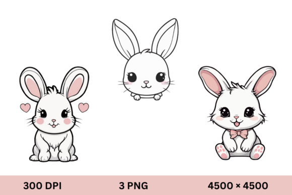 Free Cute Kawaii Rabbit Clip Art PNG: A Strategic Tool for Digital Creativity