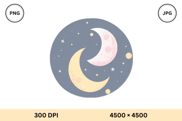 Free Cute Moon Ramadan PNG and JPG