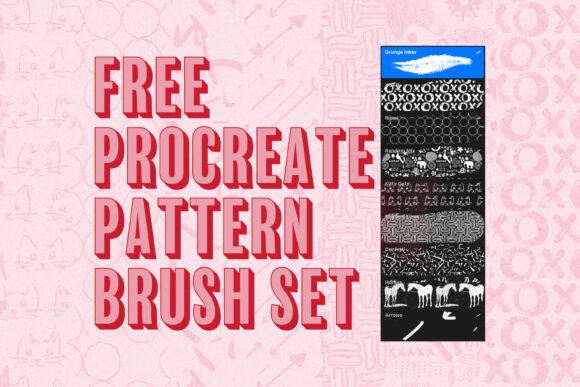 Free Procreate Pattern Brush Set