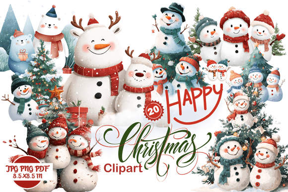 Happy Christmas Clipart: A Versatile Resource for Creative Projects