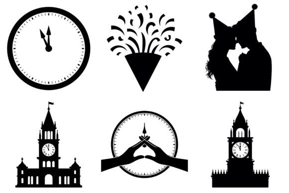 Happy New Year Silhouette SVG Bundle: A Versatile Design Resource for Creative Professionals