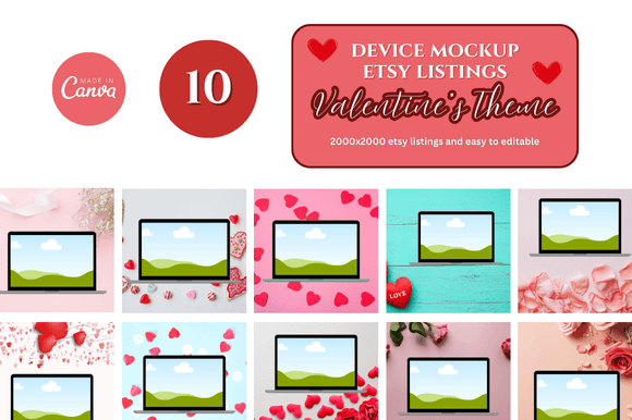 Laptop Canva Mockup Template: A Must-Have for Digital Product Sellers