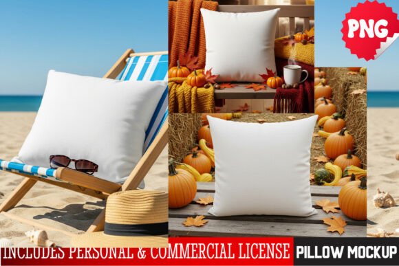 Pillow Mockup, White Pillow Mockup PNG: A Versatile Tool for Designers