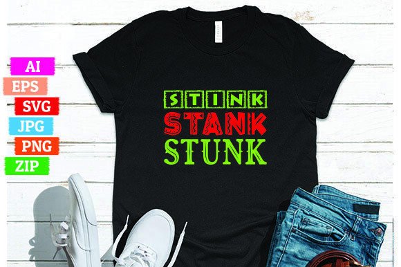 Stink Stank Stunk: A Bold and Versatile Design for Print on Demand Success