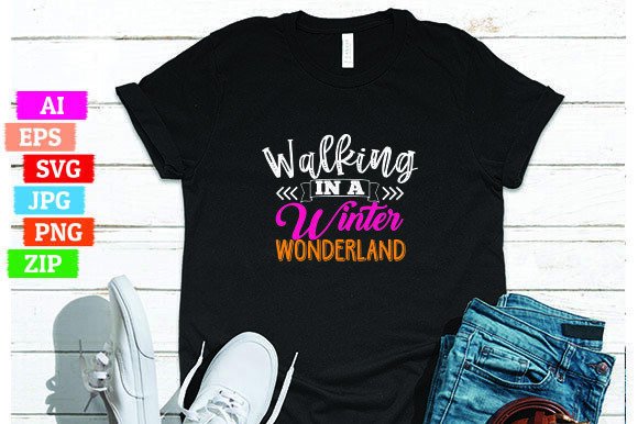Walking in a Winter Wonderland: A Trending T-Shirt Design for Print on Demand Businesses