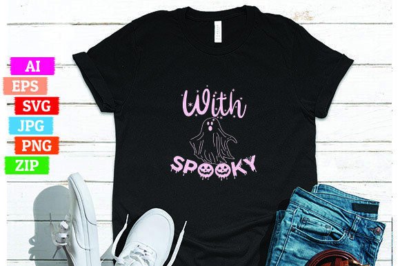 With Spooky T-shirt Design for Print On Demand Success